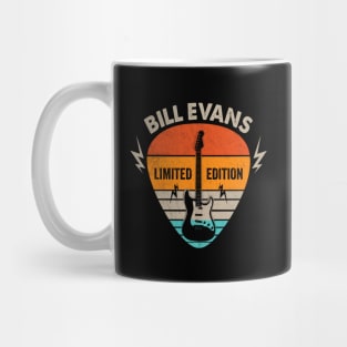 Vintage Bill Evans Name Guitar Pick Limited Edition Birthday Mug